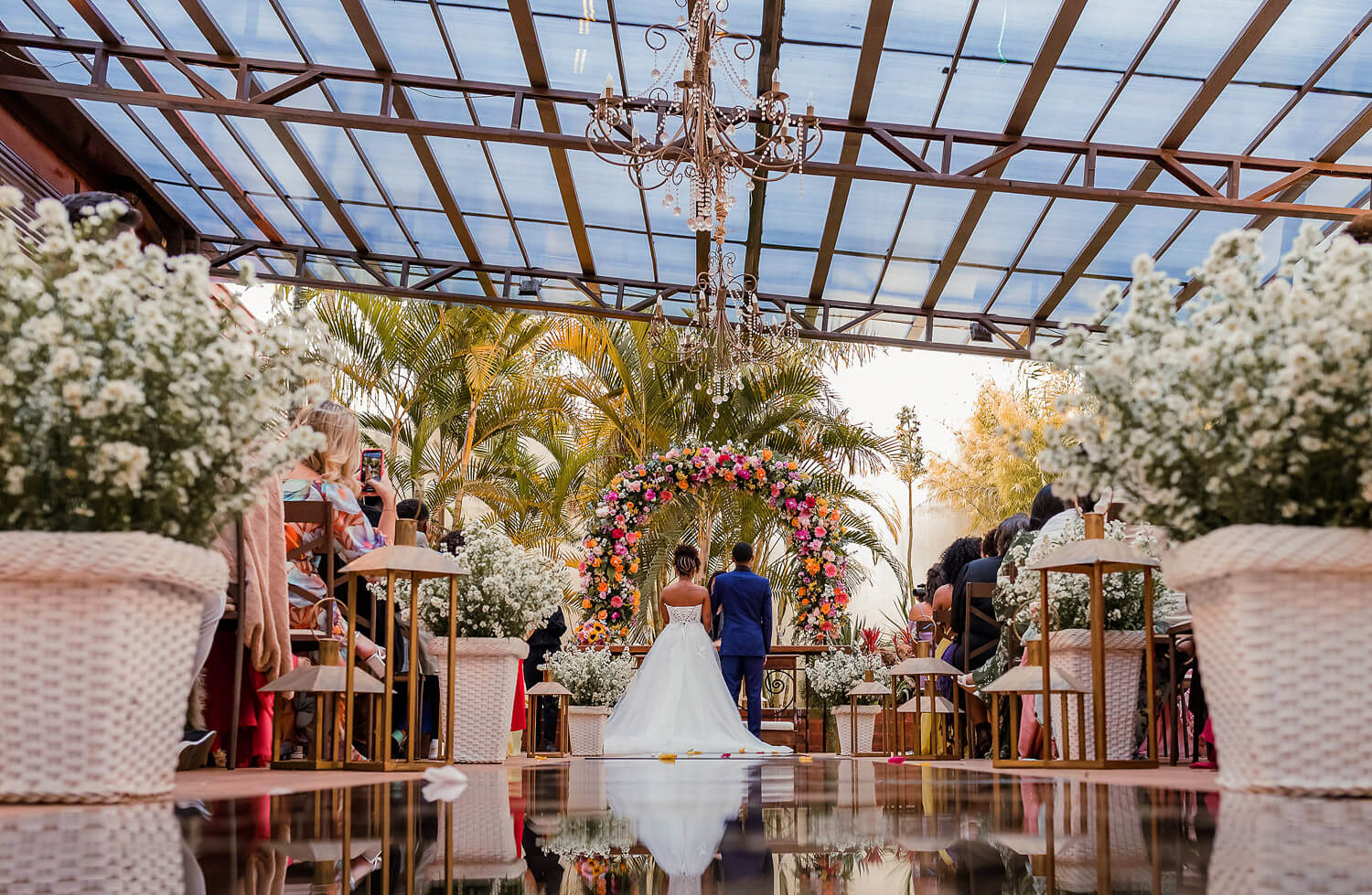 Decoração da cerimônia de casamento no Canadá Eventos, em Nova Lima MG