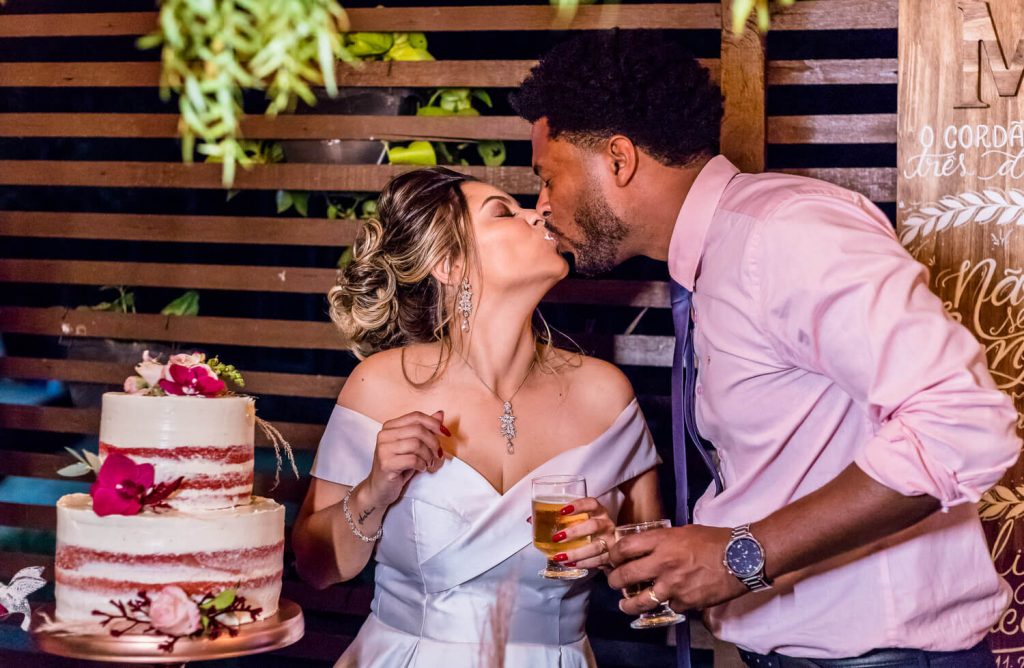 festa de mini wedding em casa na Pampulha