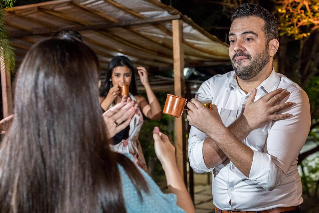 festa de mini wedding em casa na Pampulha