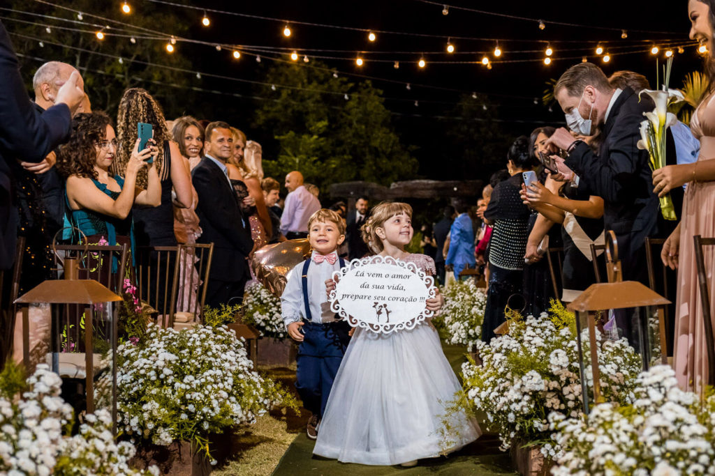 pajem e daminha em casamento na Casa Giardino Eventos