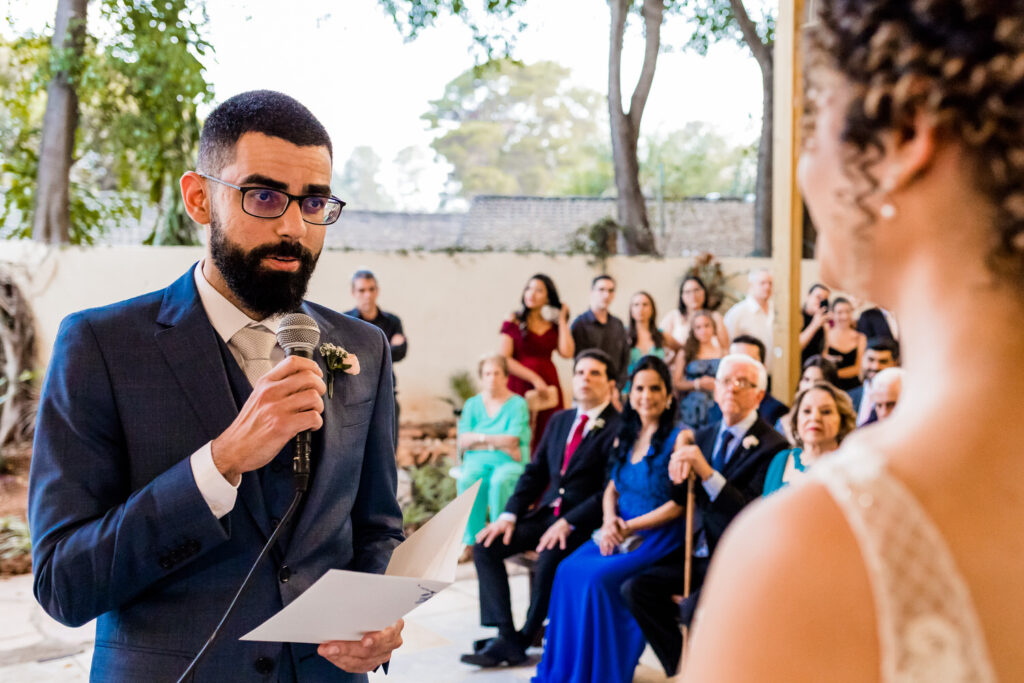 Troca de votos em um Casamento no Salaberry Recepções, Pampulha, BH