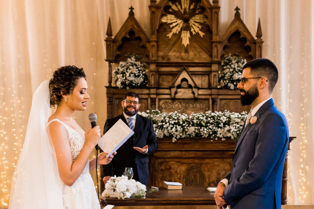 Troca de votos em um Casamento no Salaberry Recepções, Pampulha, BH