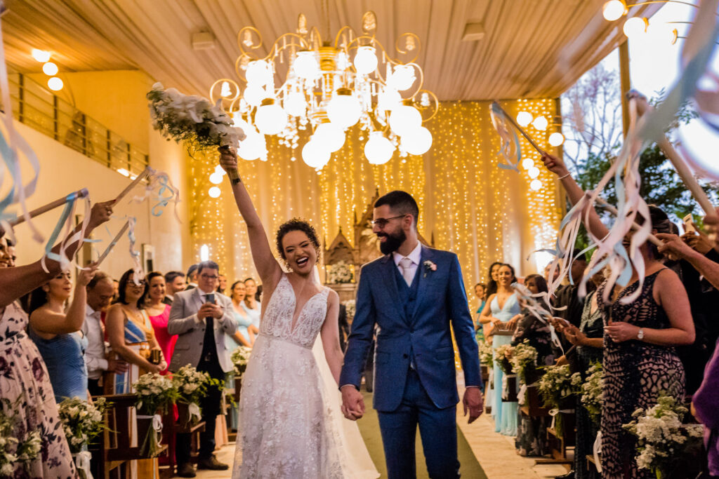 saída dos noivos Casamento no Salaberry Recepções, Pampulha, BH