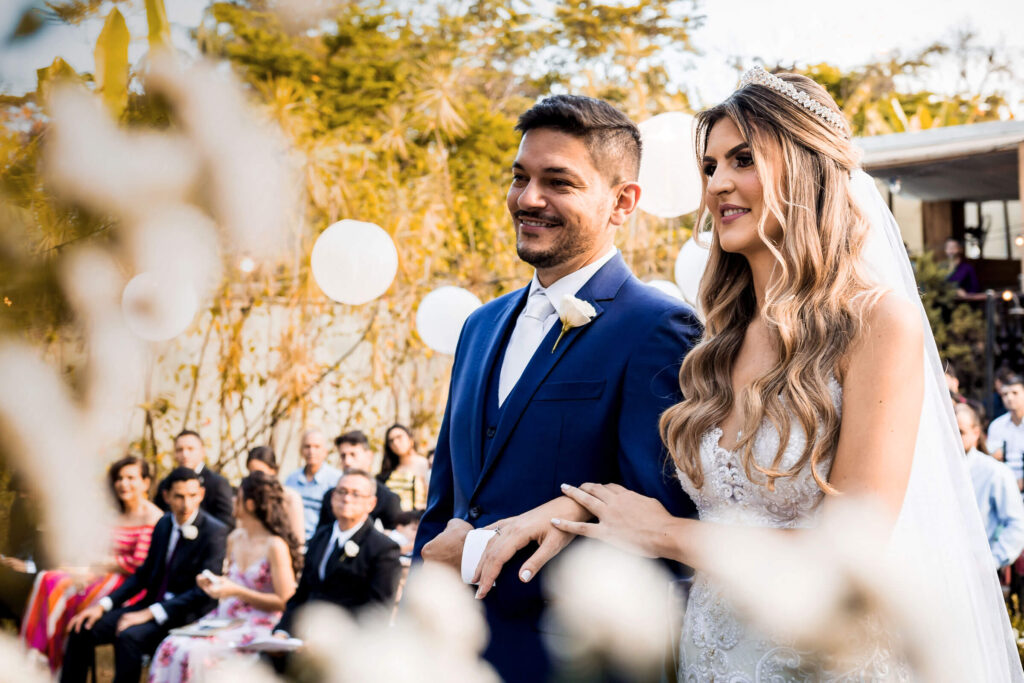casamento ao ar livre, durante o dia, na Pampulha BH