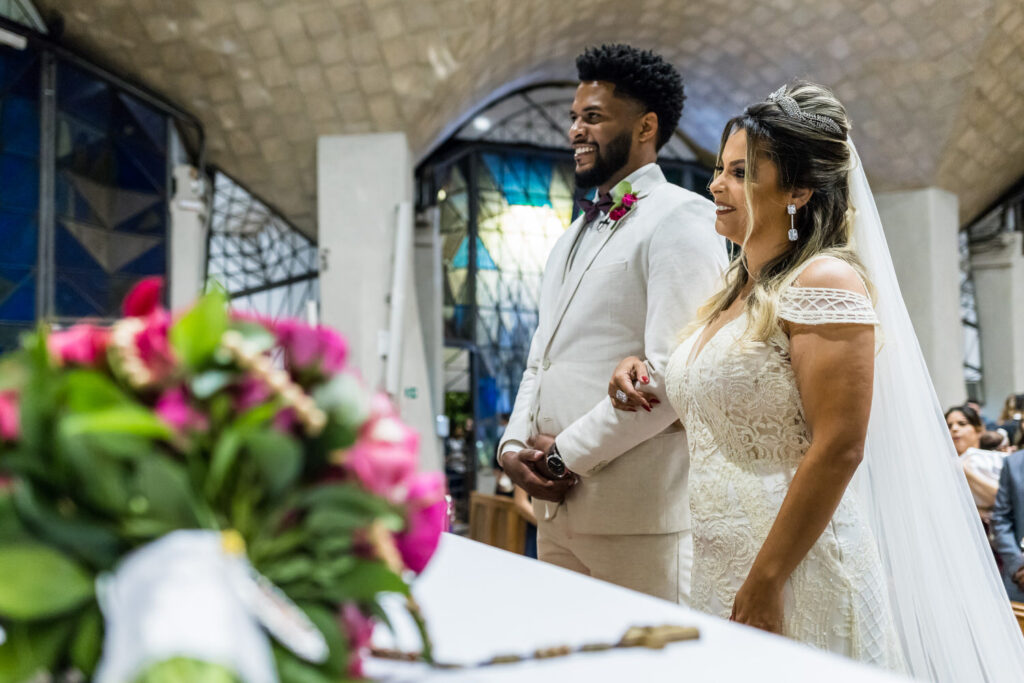 Casamento na Paróquia Nossa Senhora de Fátima, na Praça da Assembléia, em BH
