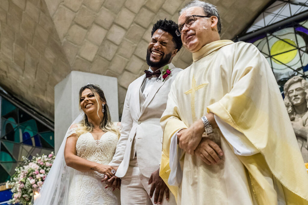 Casamento na Paróquia Nossa Senhora de Fátima, na Praça da Assembléia, em BH