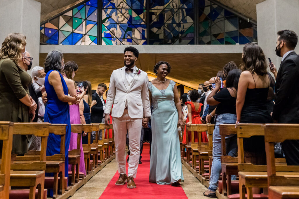 Casamento na Paróquia Nossa Senhora de Fátima, na Praça da Assembléia, em BH
