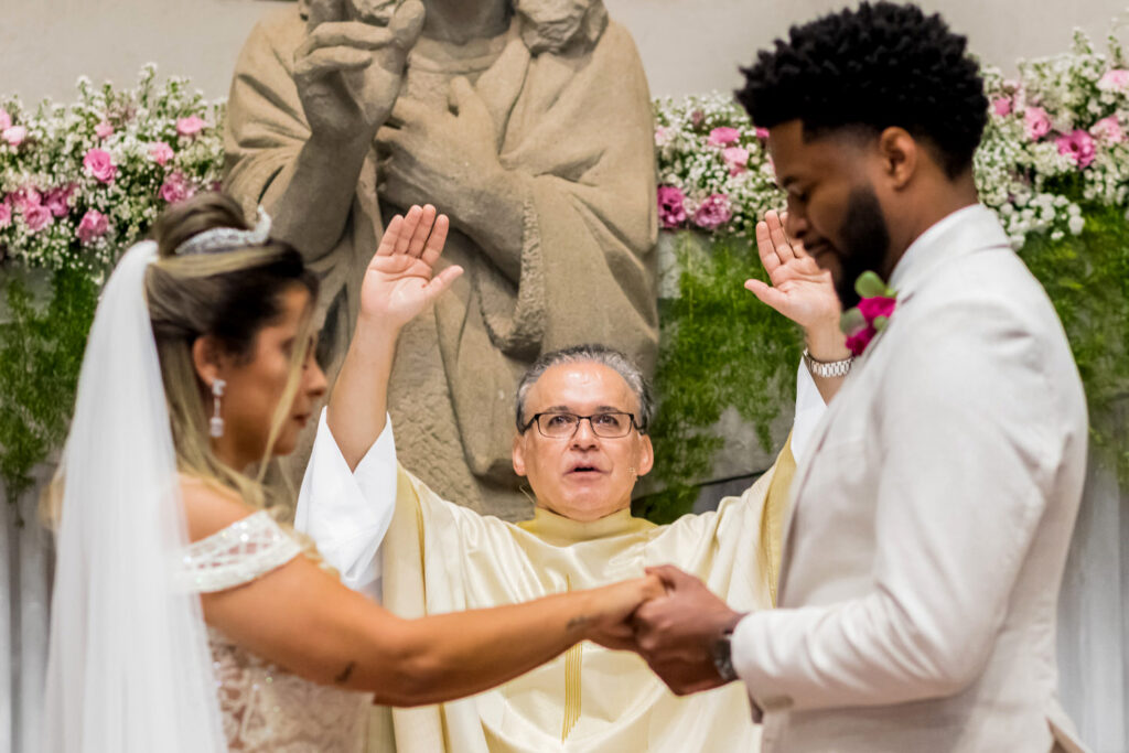 Casamento na Paróquia Nossa Senhora de Fátima, na Praça da Assembléia, em BH