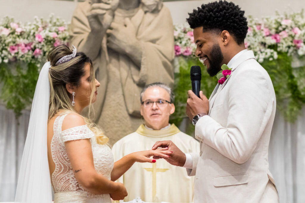 Casamento na Paróquia Nossa Senhora de Fátima, na Praça da Assembléia, em BH