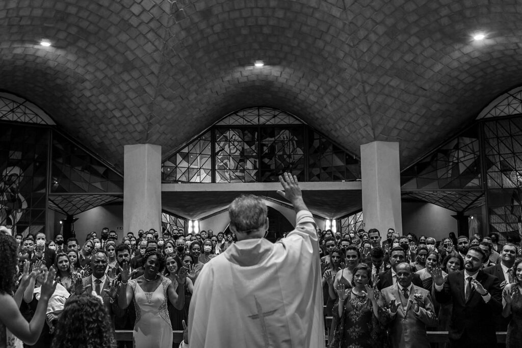 Casamento na Paróquia Nossa Senhora de Fátima, na Praça da Assembléia, em BH