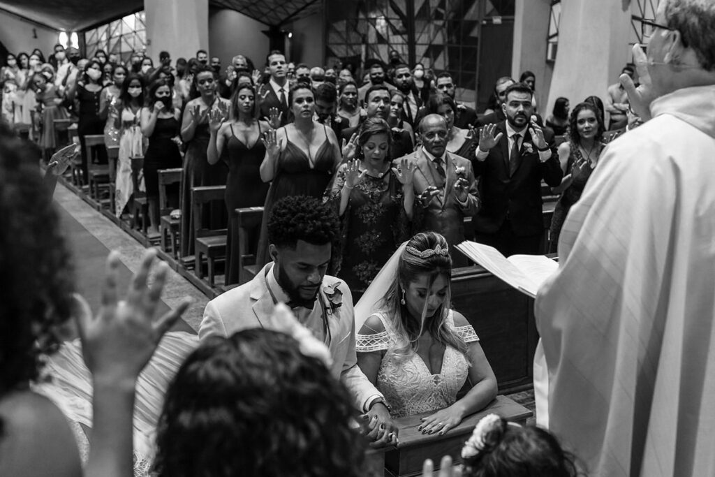 Casamento na Paróquia Nossa Senhora de Fátima, na Praça da Assembléia, em BH