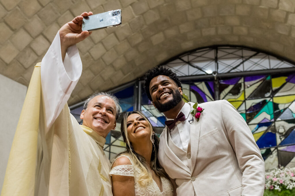 Casamento na Paróquia Nossa Senhora de Fátima, na Praça da Assembléia, em BH