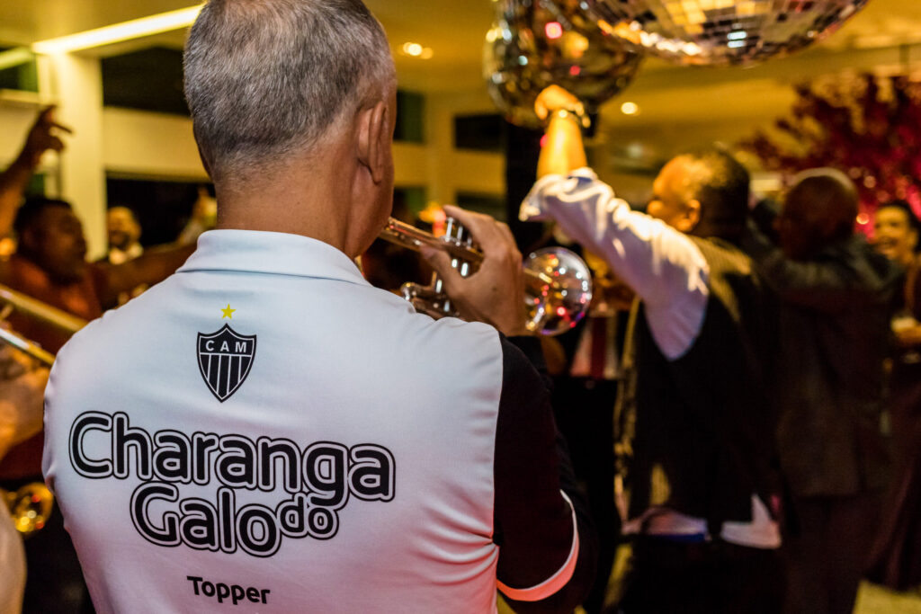 Charanga do Galo em festa da casamento na Casa Lagoa Eventos, Pampulha, em BH