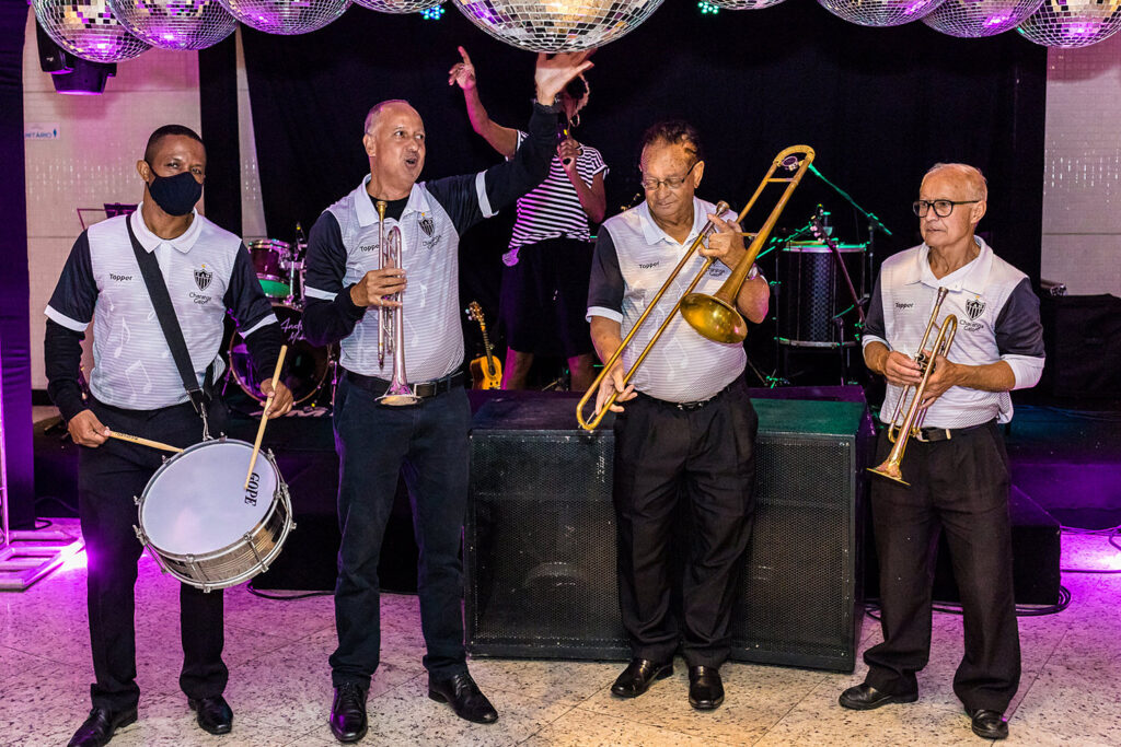 Charanga do Galo em festa da casamento na Casa Lagoa Eventos, Pampulha, em BH