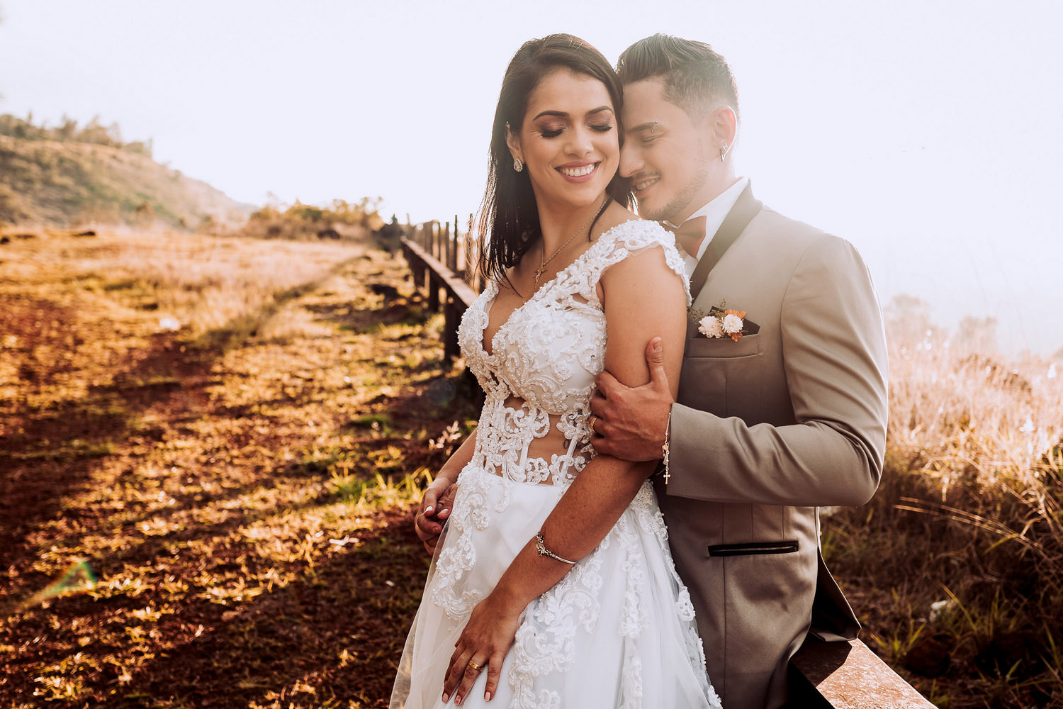 Ensaio pos wedding na Linha de Trem - Parque Linear - Belvedere, em BH