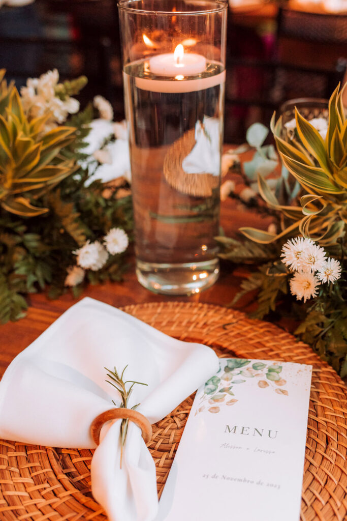 Decoração de casamento no Espaço 158, em BH