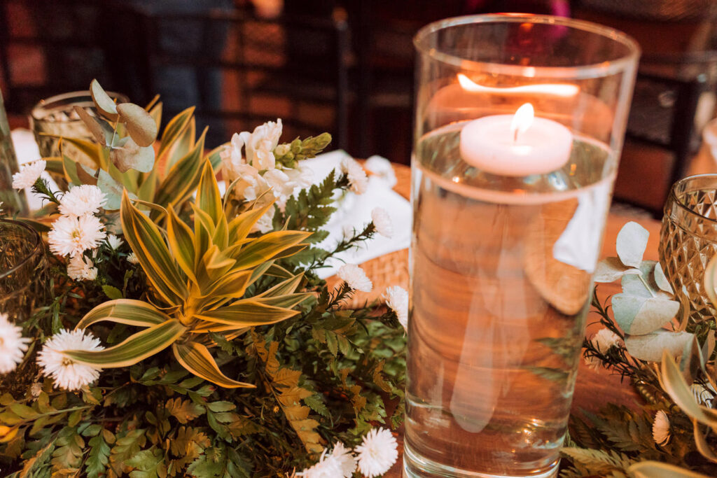 Decoração de casamento no Espaço 158, em BH
