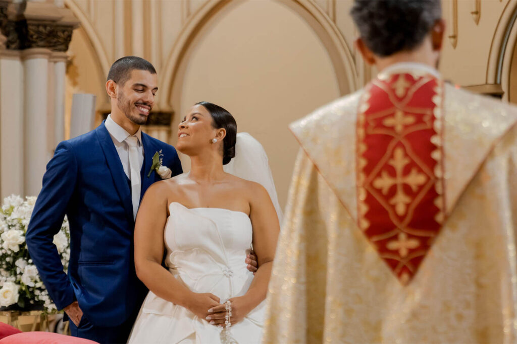 Casamento na Basílica Nossa Senhora de Lourde, em Belo Horizonte/MG