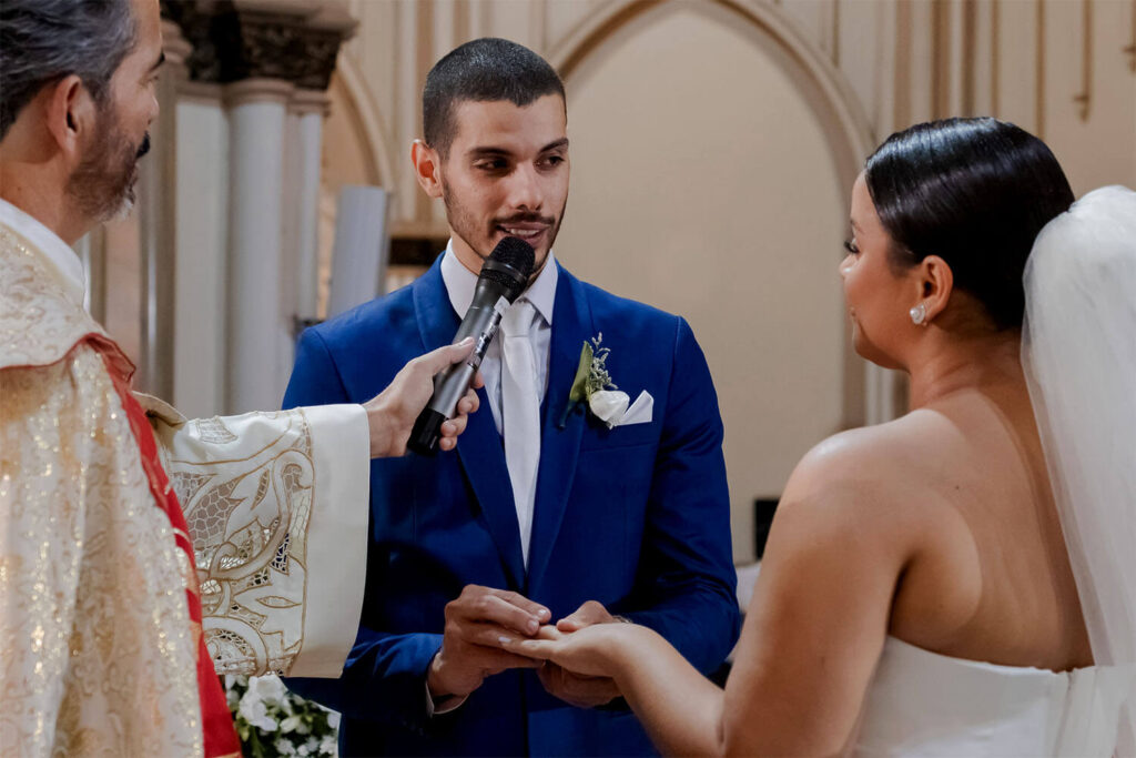 Casamento na Basílica Nossa Senhora de Lourde, em Belo Horizonte/MG