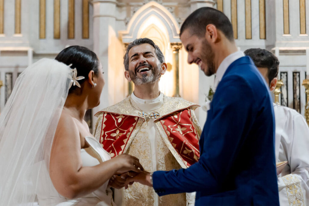 Casamento na Basílica Nossa Senhora de Lourde, em Belo Horizonte/MG